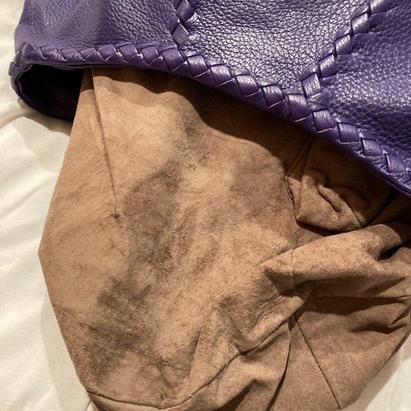 Bottega Veneta Purple Leather Bag - Picture 10 of 11